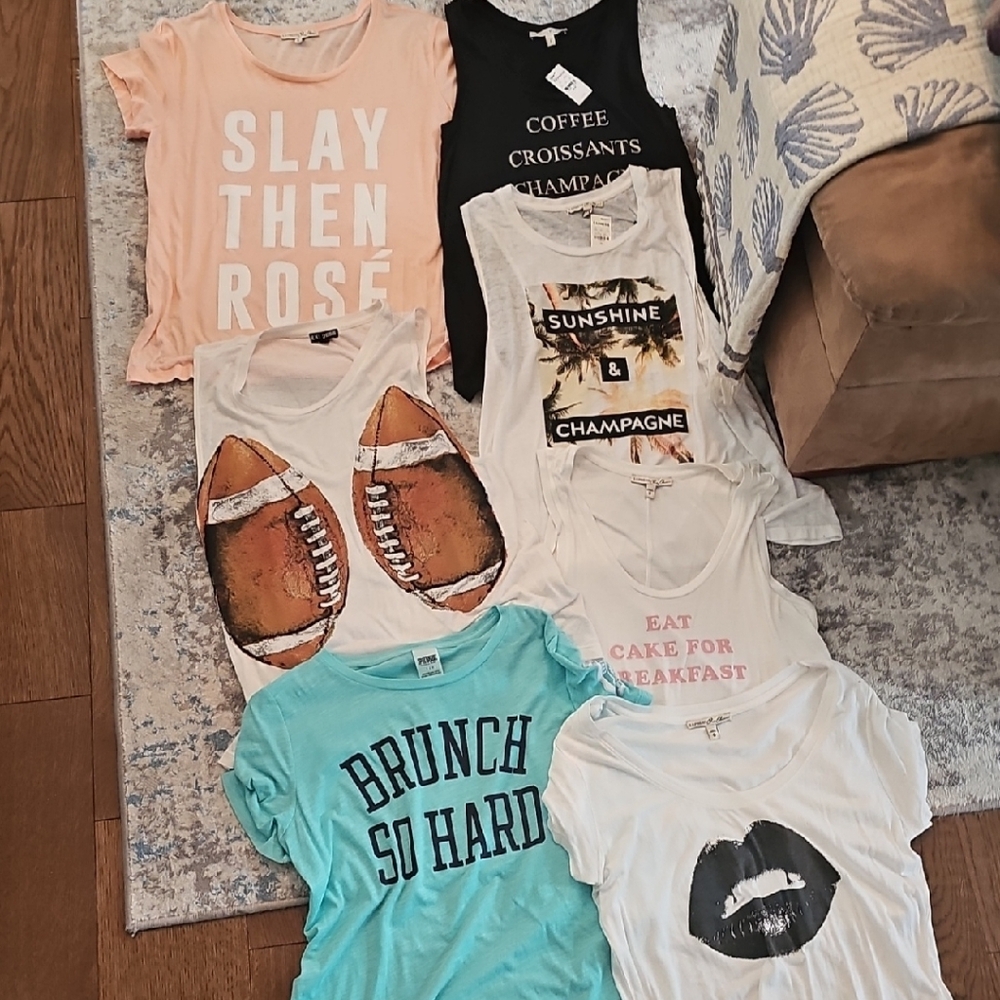 7 Womens Express Graphic T-Shirts Assorted Pack